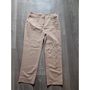 White House Black Market Womens Straight Crop Pants Size 2 Beige